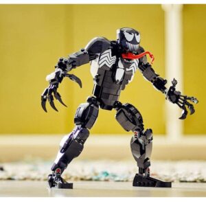 LEGO Marvel Venom Figure, 76230 Fully Articulated Super Villain Action Toy, Spider-Man Universe Collectible Set, Alien Toys for Boys and Girls