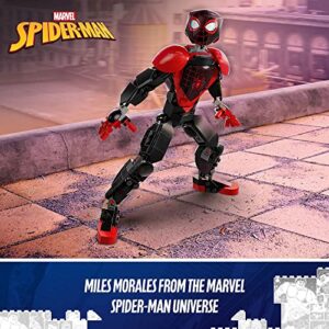 LEGO Marvel Miles Morales Figure Set, 76225 Fully Articulated Spider-Man Action Toy, Super Hero Movie Collectible, Birthday Gift Idea for Kids