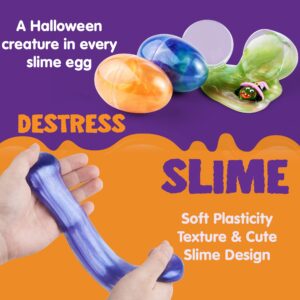 JOYIN 12 Pieces Slime Toys Slime Eggs with Stress Relief Toys for Halloween Party Favors, squishy toy Squeeze Toys, Kids Playing Toys While You are Working from Home