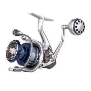 Accuretta Spinning Fishing Reel, 13+1BB Saltwater Spinning Reel, Ultra Smooth Powerful Saltwater Fishing Reels, 5.2:1/4.7:1 Gear Ratio Waterproof and Rustproof Large db Fishing Reels Spinning