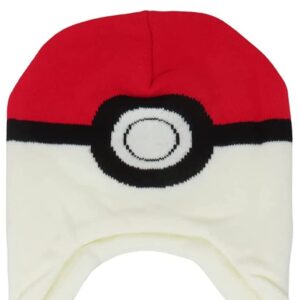 Bioworld Pokemon Pokeball Iconic Game Symbol Laplander Cosplay Youth Beanie Cap White