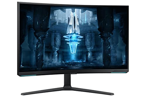 SAMSUNG 32" Odyssey Neo G8 4K UHD 240Hz 1ms G-Sync 1000R Curved Gaming Monitor, Quantum HDR2000, AMD FreeSync Premium Pro, Matte Display, Ultrawide Game View, DisplayPort, Black & White, 2022