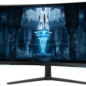 SAMSUNG 32" Odyssey Neo G8 4K UHD 240Hz 1ms G-Sync 1000R Curved Gaming Monitor, Quantum HDR2000, AMD FreeSync Premium Pro, Matte Display, Ultrawide Game View, DisplayPort, Black & White, 2022