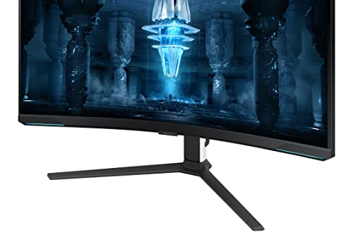 SAMSUNG 32" Odyssey Neo G8 4K UHD 240Hz 1ms G-Sync 1000R Curved Gaming Monitor, Quantum HDR2000, AMD FreeSync Premium Pro, Matte Display, Ultrawide Game View, DisplayPort, Black & White, 2022