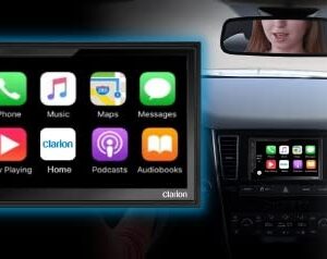 Clarion FX450 Car Stereo Car-Truck-SUV Radio 2 DIN Touch Screen, Apple Car Play and Android Auto, Bluetooth, 50 WTS x 4, AM-FM, Rear View Camera Input