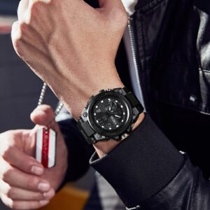 Olika Mens Sport Watches Outdoor Military Waterproof Digital Watches - LED Backlight Date Multi Function Tactics Watch