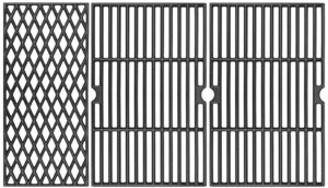 uniflasy cast iron cooking grates for dyna glo dgh474crp dgh483crp dgf493bnp dgf493pnp-d dgb495sdp dgb495sdp-d dgb493spb dgb463cnp dgb494spb 70-01-911 70-02-656 cooking grid replacement part kit