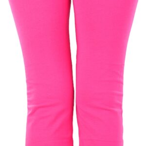 ToBeInStyle Women's Premium Fold Over Yoga Flare Pants - Fuchsia - X-Large