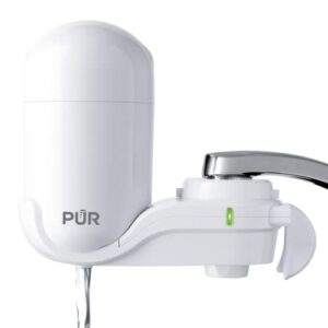 PUR Faucet Mount Water Filtration System, White – Vertical Faucet Mount with 2 Filters for Crisp, Refreshing Water, FM-3333B