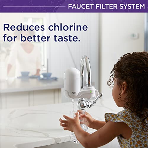 PUR Faucet Mount Water Filtration System, White – Vertical Faucet Mount with 2 Filters for Crisp, Refreshing Water, FM-3333B