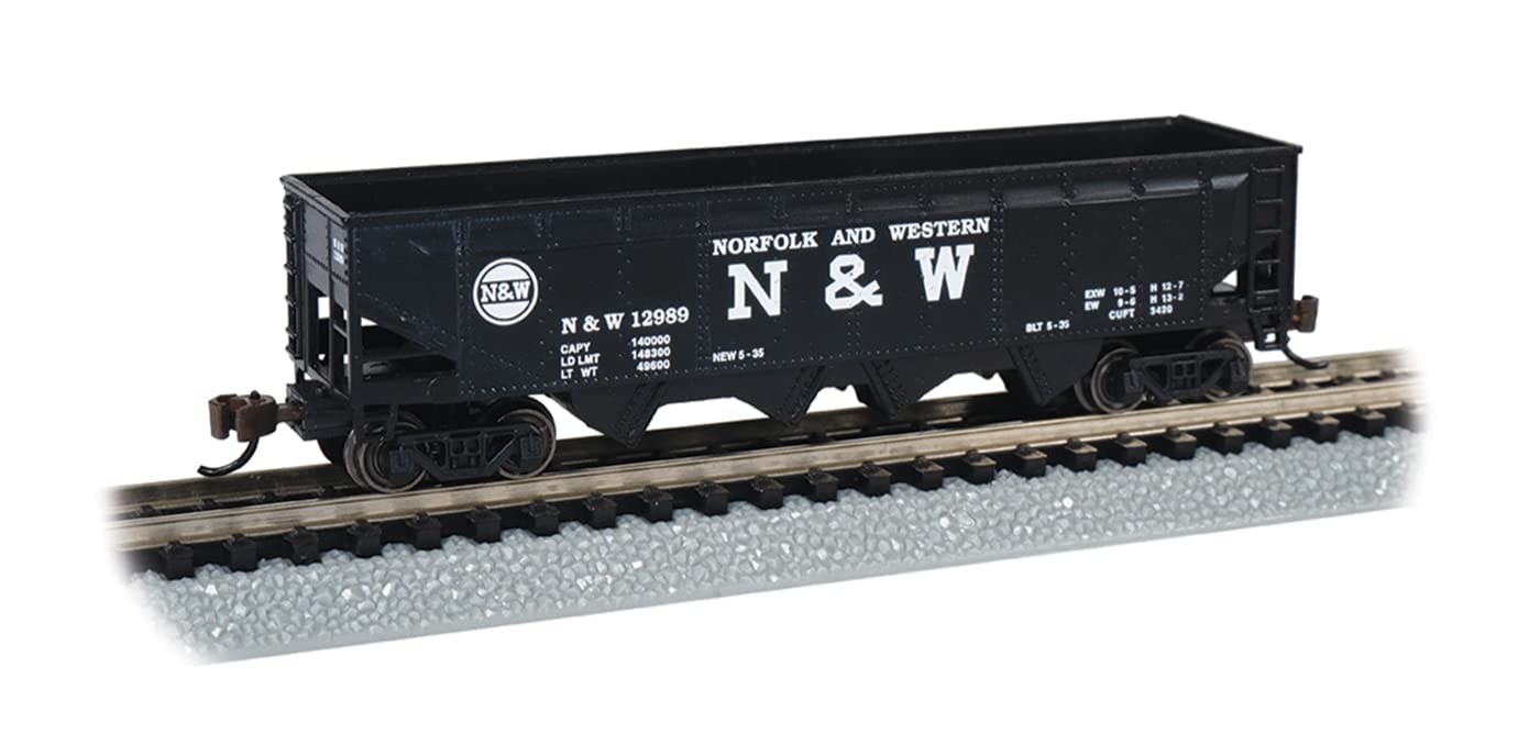 Bachmann Trains - 40' Quad Hopper - Norfolk & Western #12986 - N Scale