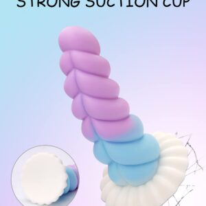 Realistic Monster Silicone Dildo - 8.6" Big Shaped Liquid Dildo with Strong Suction Cup, Huge Thick Dildo for Women, Anal Plug Dildo Prostate Massager Adult Sex Toy for Women Men and Couples