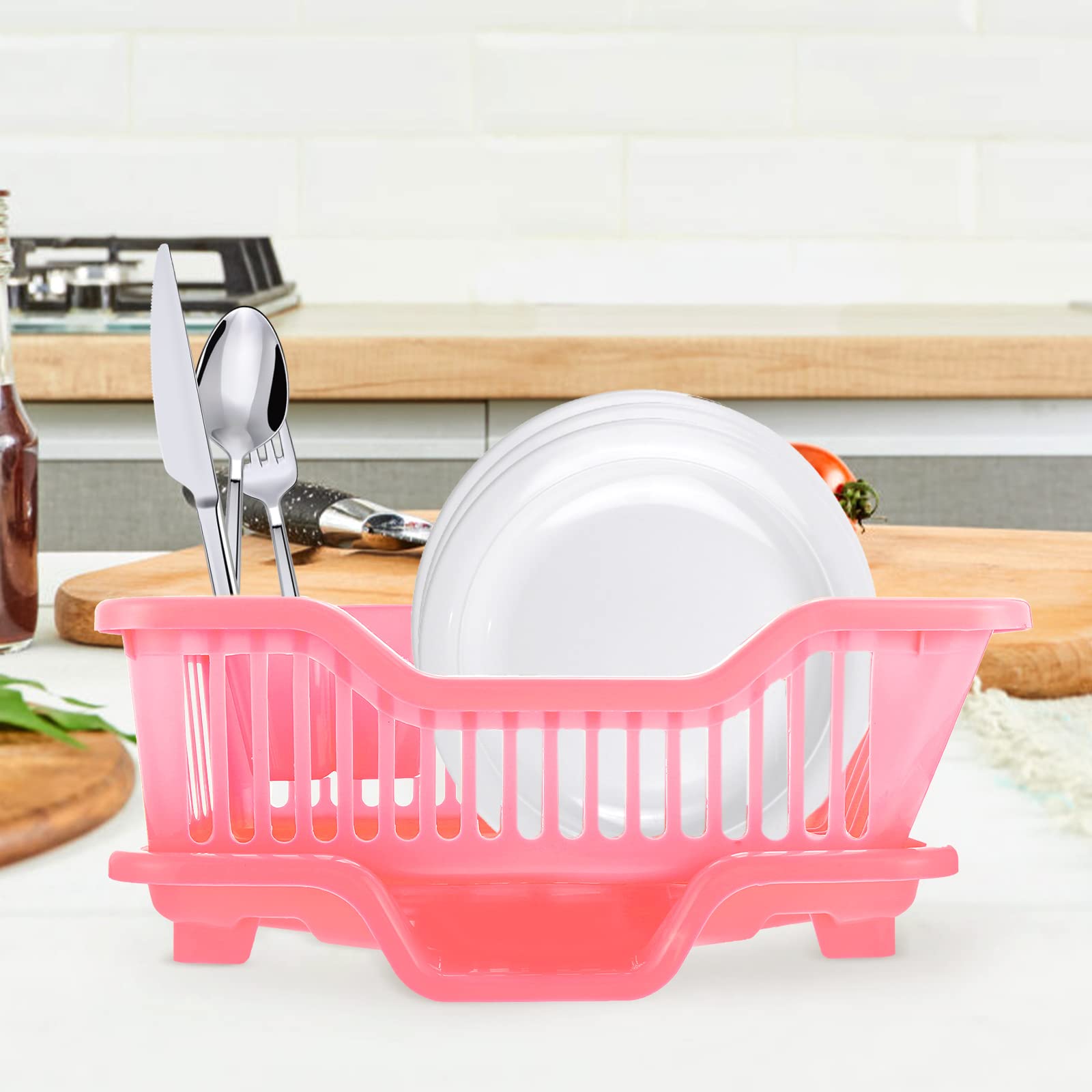 Cabilock Dish Drainer 1 Set Household Dish Draining Rack Kitchen Dish Basket Dish Drying Rack Dish Drying