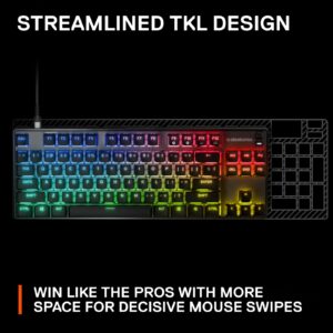 SteelSeries New Apex 9 TKL – HotSwap Optical Mini Keyboard – TKL Esports Design – Optical Switches – RGB Customization – Aluminum Alloy Frame – Double Shot PBT Keycaps