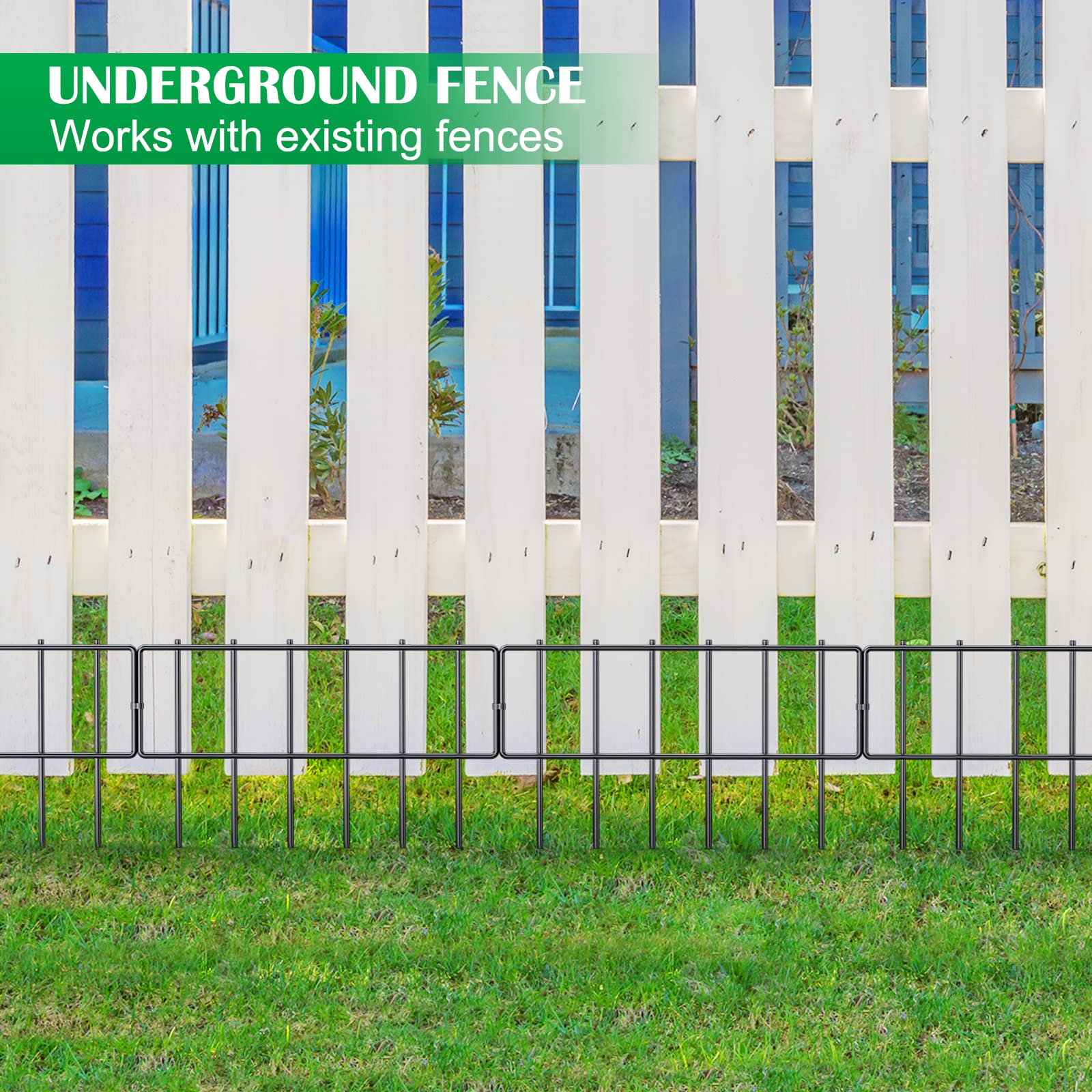 10 Pack Animal Barrier Fence, 17 Inch(H) X 10 Ft(L) Decorative Garden Fencing for Garden.