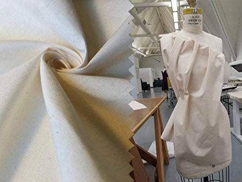 Natural 100% Cotton Muslin Fabric/Textile Unbleached - Draping Fabric - (60in. Wide)