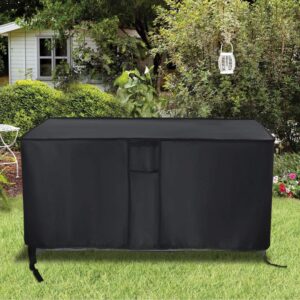 Jungda Patio Deck Box Cover for Yitahome XXL 230 Gallon Outdoor Storage Deck Box, Waterproof Outdoor Storage Box Cover Furniture Cover - 64 x 32 x 33 Inch