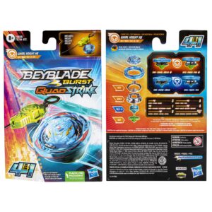 Beyblade Burst QuadStrike Whirl Knight K8 Spinning Top Starter Pack, Stamina/Attack Type Battling Game with Launcher, Kids Toy Set