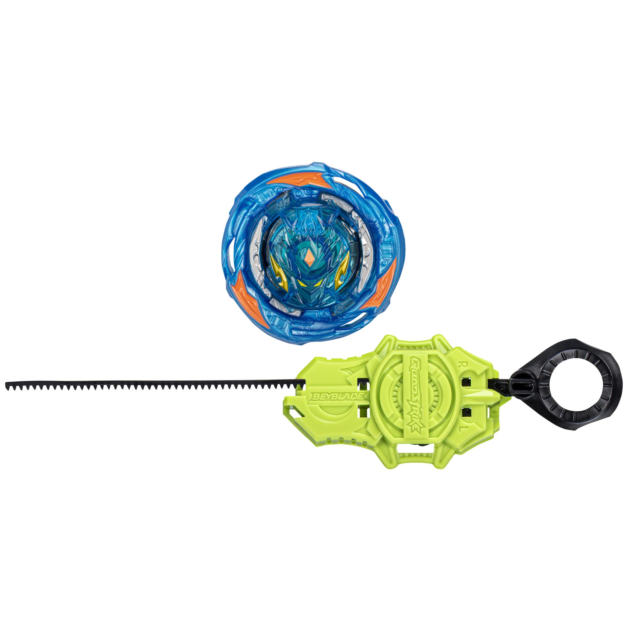 Beyblade Burst QuadStrike Whirl Knight K8 Spinning Top Starter Pack, Stamina/Attack Type Battling Game with Launcher, Kids Toy Set