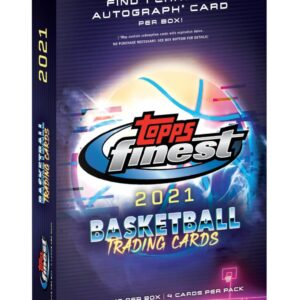 2021 Topps Finest Basketball Hobby Box (1 Chrome Autograph per Box)