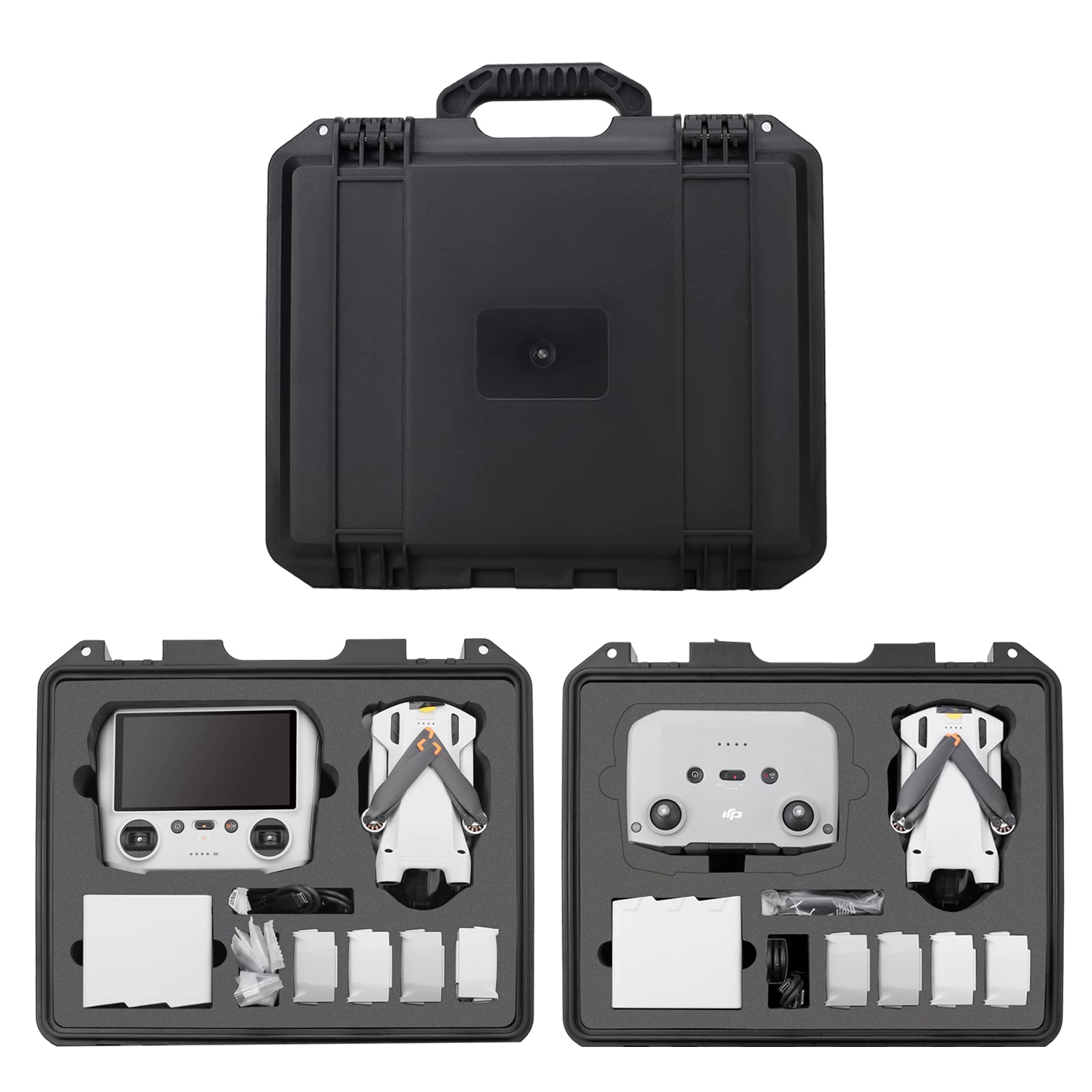 Mini 3 Pro Case-Professional Waterproof Carrying Case Hard Shell Travel Case for DJI Mini 3 Pro Fly More Combo and Drone Accessories