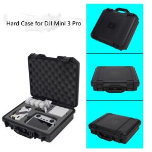 Mini 3 Pro Case-Professional Waterproof Carrying Case Hard Shell Travel Case for DJI Mini 3 Pro Fly More Combo and Drone Accessories