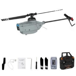 goolrc c127 rc helicopter with 720p camera, 4 channel remote control helicopter, 2.4ghz rc aircraft with 6-axis gyro, optical flow positioning, one key take off/landing for kids and adults