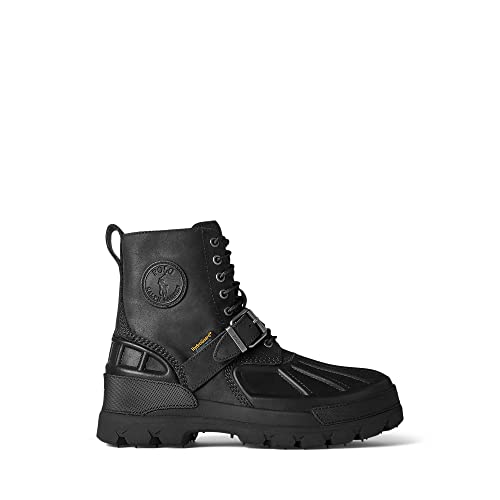 Polo Ralph Lauren Men's Oslo Waterproof Boots, Black, 13 Medium US