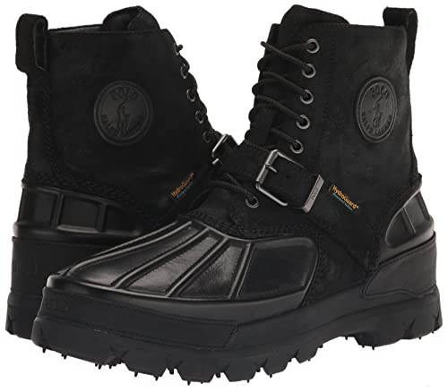 Polo Ralph Lauren Men's Oslo Waterproof Boots, Black, 13 Medium US