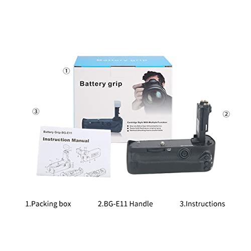 Battery Grip Compatible with Canon EOS 5D Mark Ⅲ 5DS 5DSR Camera, Replacement for Canon BG-E11, Work with LP-E6 LP-E6N Batteries