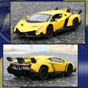 GUOKAI Remote Control Car, 1/24 Scale RC Sport Racing Toy Car, Compatible with Lamborghini Veneno Model Vehicle for Boys Girls