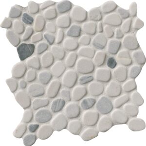 MSI Black and White Pebbles Marble Tile for Kitchen Backsplash, Wall Tile for Bathroom, Floor Tile, and Shower Wall Tile, Sample