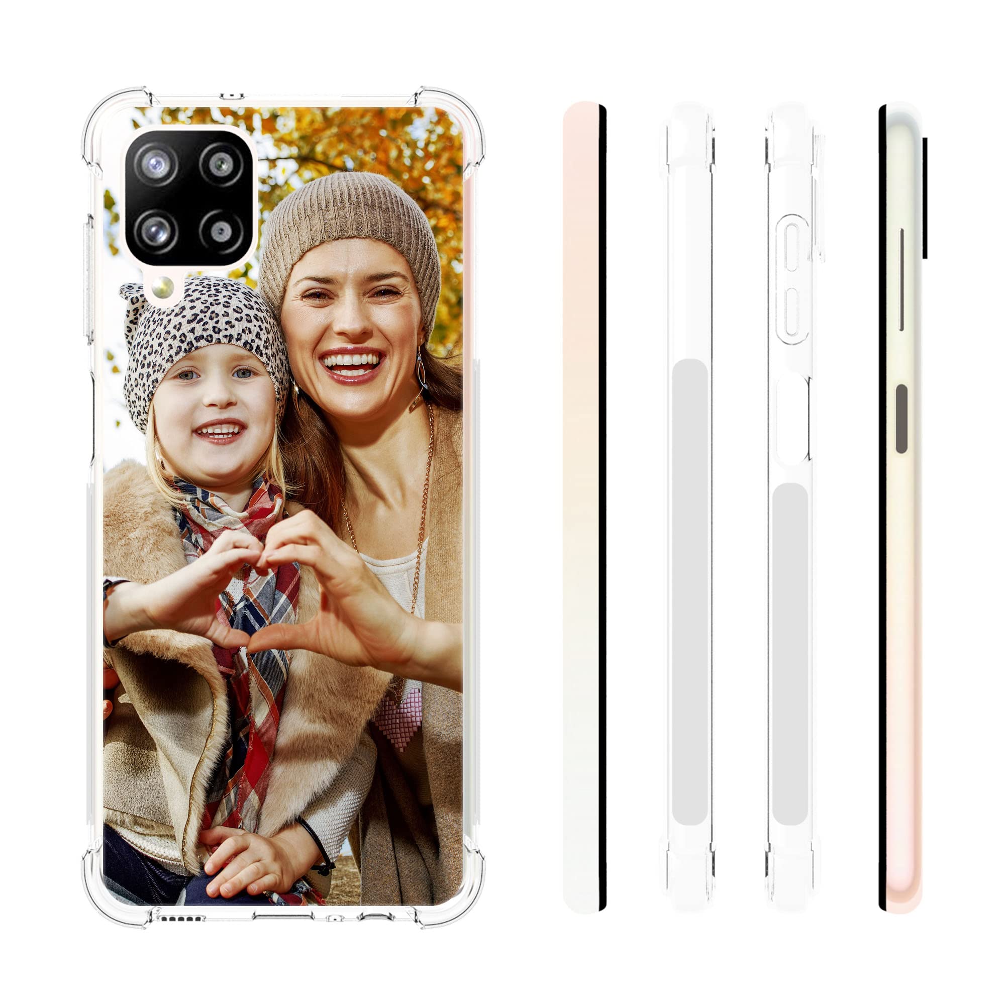 GEAPRIE Customized Photo Design Your Own Personalized Picture Custom Phone Case Cover Compatible with Samsung Galaxy A01 A03 A04 A10e A11 A12 A13 A14 A15 A21S A23 A24 A25 A33 A42 A53 A71 4G A73 5G