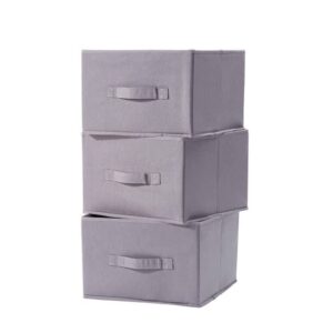 Urban Shop Drawer Organizer Storage Bins, 11.5" Lx8 Wx5 H, Set of 3, Grey