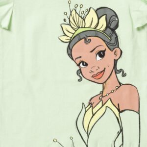 Disney Princess Ariel Tiana Cinderella Toddler Girls 3 Pack Graphic T-Shirts Gray/green/White 3T