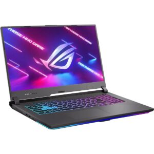 ASUS ROG Strix G17 (2022) Gaming Laptop, 17.3” 144Hz IPS FHD Display, NVIDIA GeForce RTX 3050 GPU, AMD Ryzen 7 6800H Processor, 16GB DDR5 RAM, 512GB SSD, RGB Keyboard, Windows 11, G713RC-RS73