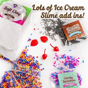 Original Stationery Sweet Sprinkles Ice Cream Slime Kit for Girls, Yummy Making to Create Sundae Girls & More, Fun Birthday Gift