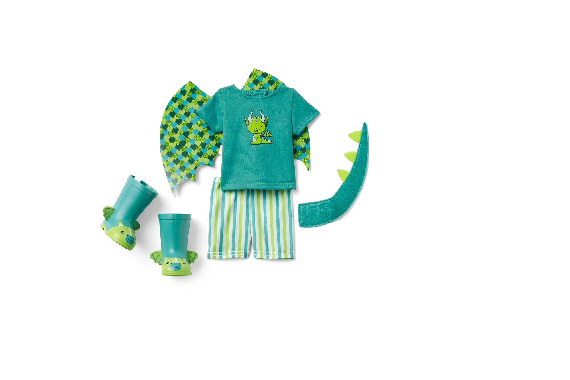 American Girl WellieWishers 14.5-inch Bryant Doll with T-shirt, Shorts, Dragon Wings & Tail, and Boots, For Ages 4+