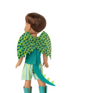 American Girl WellieWishers 14.5-inch Bryant Doll with T-shirt, Shorts, Dragon Wings & Tail, and Boots, For Ages 4+