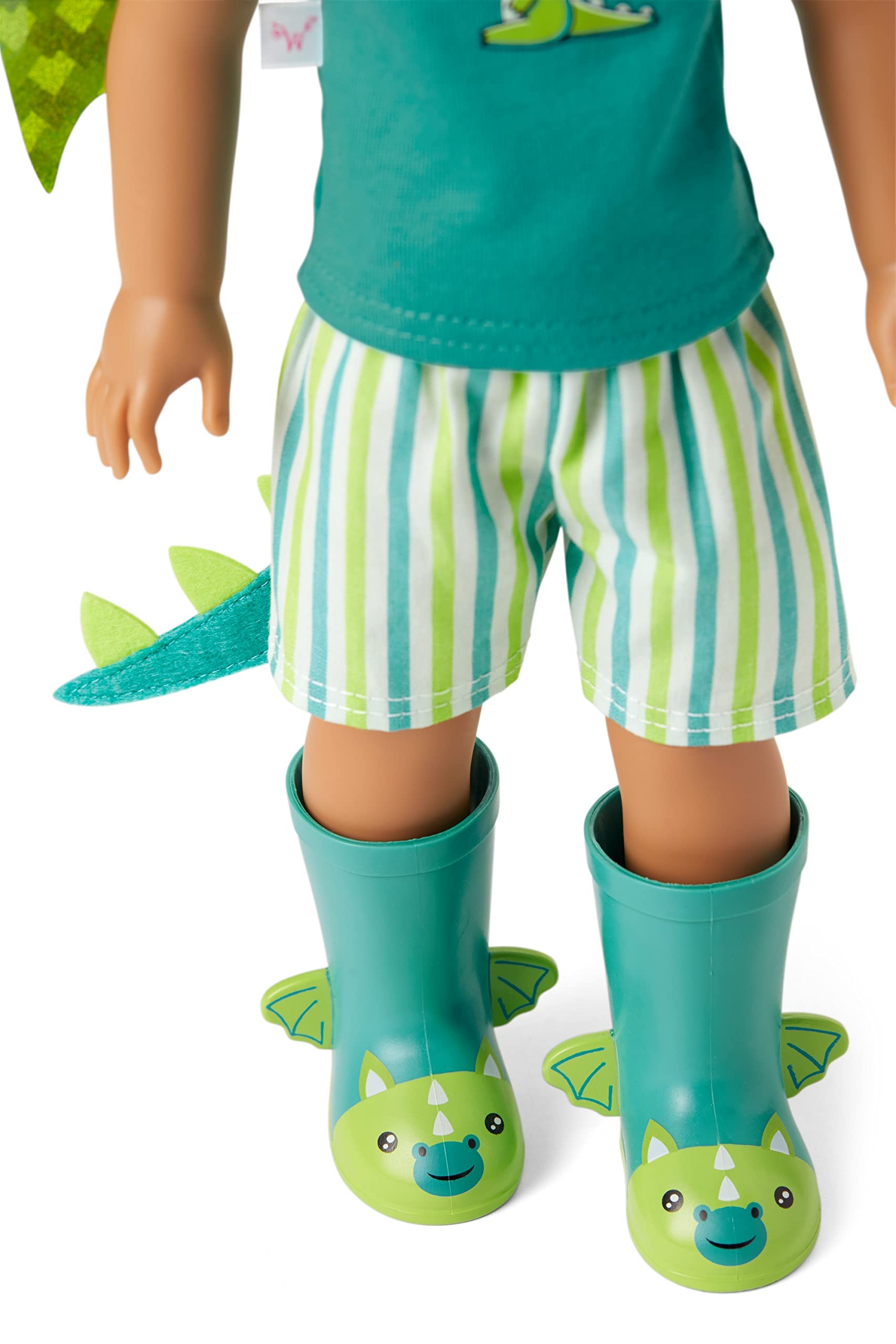 American Girl WellieWishers 14.5-inch Bryant Doll with T-shirt, Shorts, Dragon Wings & Tail, and Boots, For Ages 4+