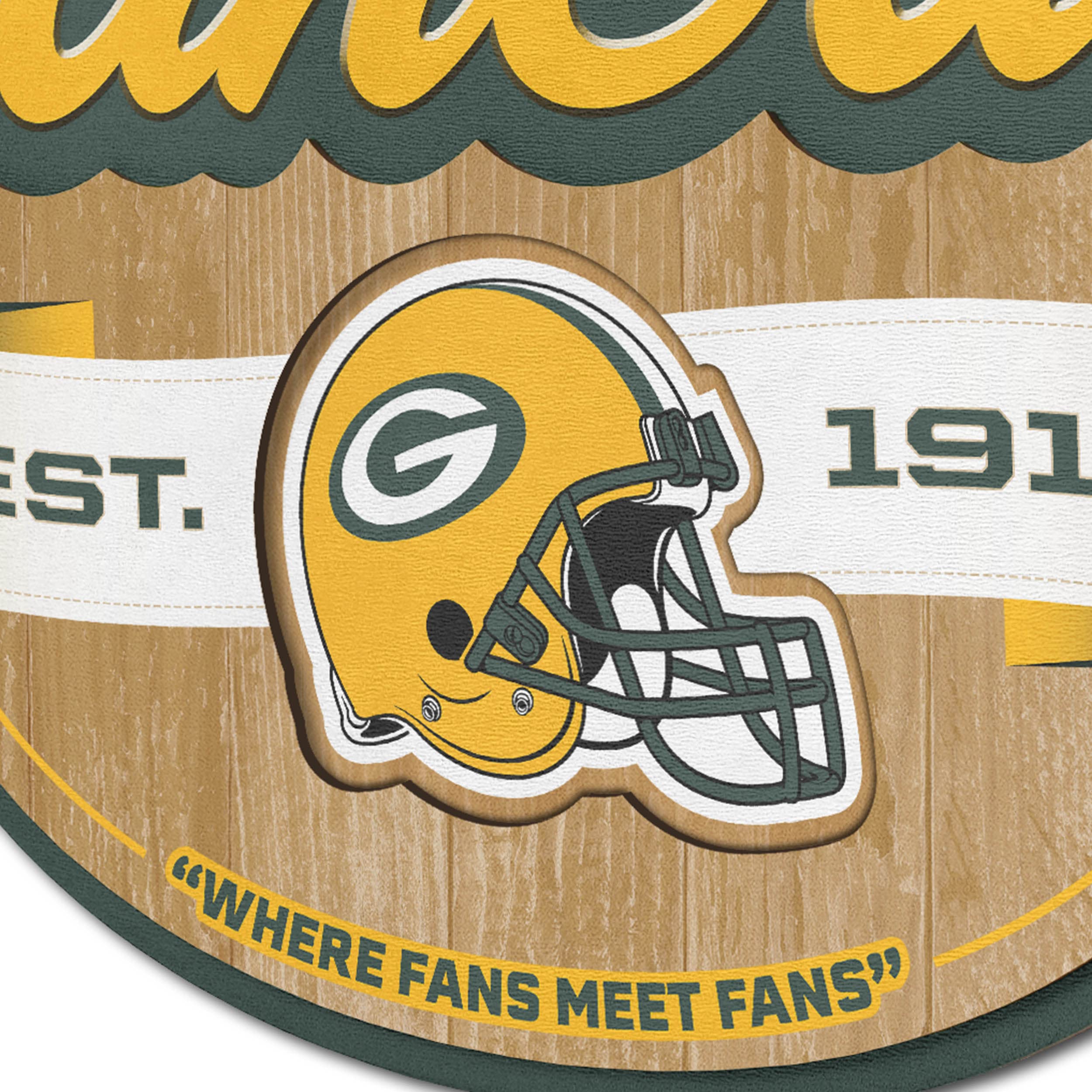 YouTheFan NFL Green Bay Packers Fan Cave Sign