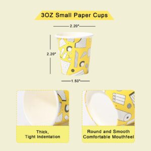 Lamosi 300 Pack 3 oz Disposable Bathroom Cups, 3oz Paper Cups for Bathroom, Mouthwash Cups, Mini Paper Cups for Parties, Picnics, Barbecues, Travel and Events