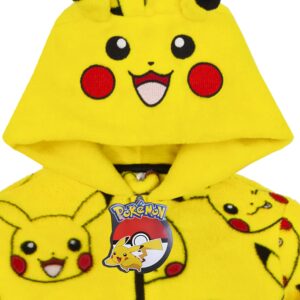 Pokemon Onesie Boys Pikachu Yellow 3D Ears Kids All In One 7-8 Years