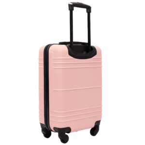 Travelers Club Richmond Spinner Luggage, Rose Gold, Carry-On 20-Inch