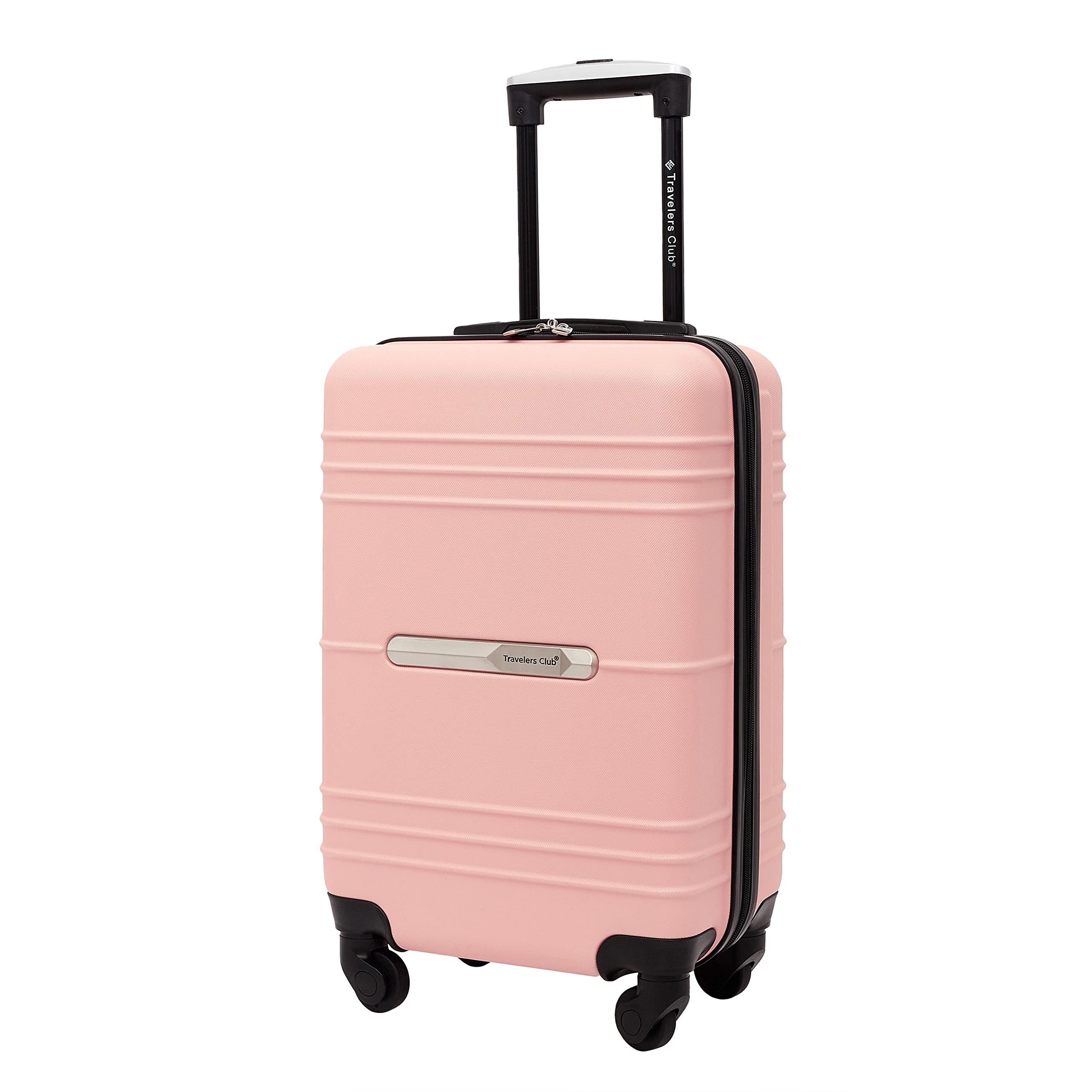 Travelers Club Richmond Spinner Luggage, Rose Gold, Carry-On 20-Inch