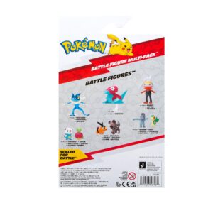 Pokémon Paldea Battle Figure 4 Pack - Features 2-Inch Pikachu, Fuecoco, Sprigatito, and Quaxly Battle Figures