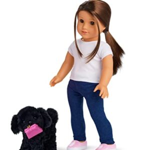 American Girl Shi-Poo Sweetie Black Dog for 18-inch Dolls plus Pet Accessories