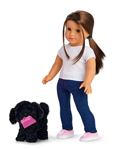 American Girl Shi-Poo Sweetie Black Dog for 18-inch Dolls plus Pet Accessories