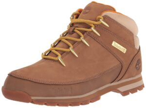 timberland men's euro sprint hiker, medium brown nubuck, 11.5