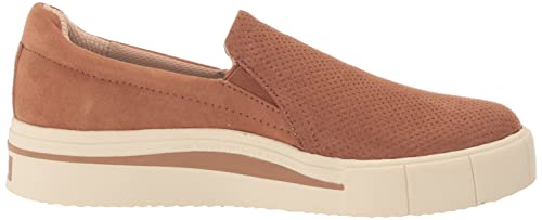 Dr. Scholl's Shoes Women's Happiness Lo Sneaker, Brown Fabric, 7.5